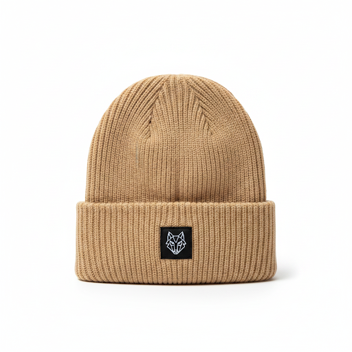 Ribbed Beanie — Sand